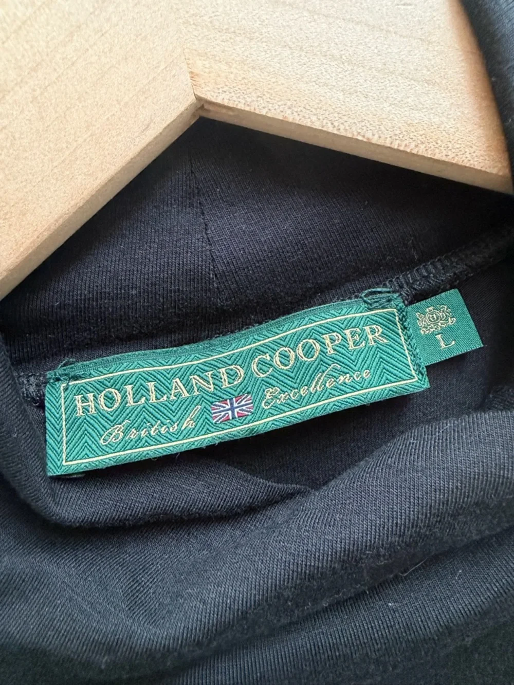 Holland Cooper Black Turtleneck Bodysuit sz L - Picture 5 of 5